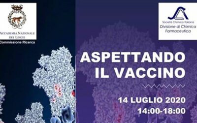 COVID 19 terapie disponibili e ricerche in corso convegno Lincei e Società Chimica Italiana 14 Luglio 14:00 diretta su Facebook